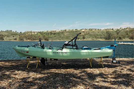 Native Slayer motorized with Bixpy Canada motor before hitting the water