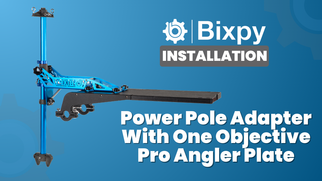Load video: Power Pole adapter with one objective pro angler plate installation