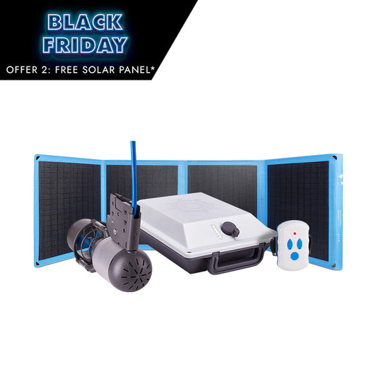 bixpy k-1 outboard kit with sun80 solar panel
