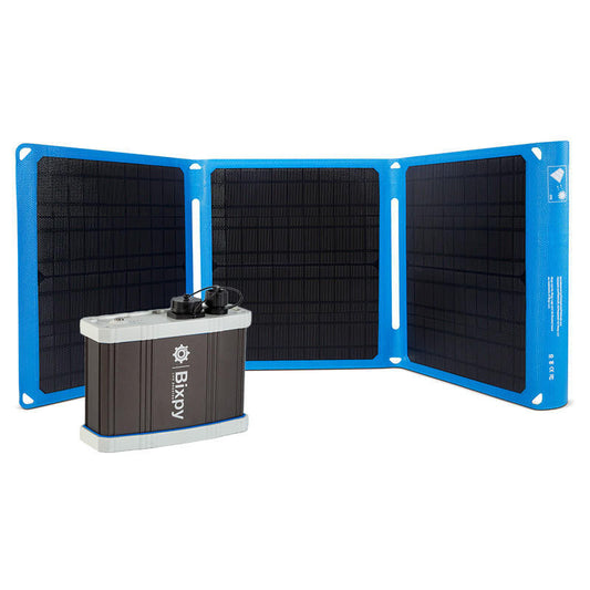 Bixpy PP-77-AP Power Bank & SUN45 Solar Panel Bundle Kit