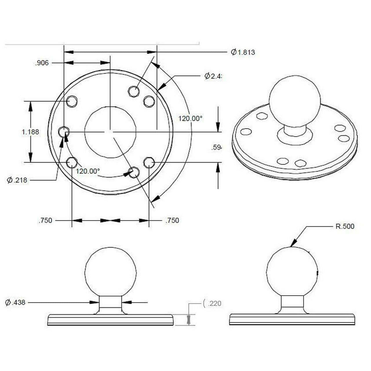 Bixpy Universal Kayak Adapter J-1 Motors